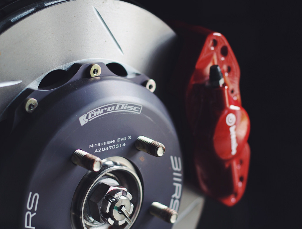 311RS Girodisc rotors Brembo caliper Evo X